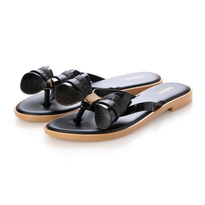 メリッサ melissa MELISSA FLIP FLOP SLIM V AD （BLACK/BEIGE）