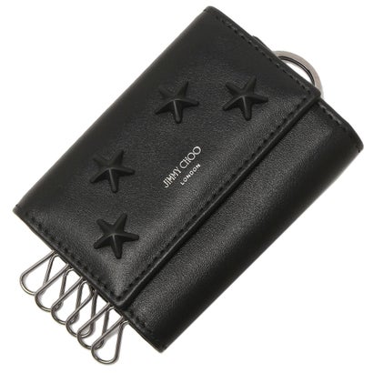 JIMMY CHOO ブラック レザー キーケース 明日まで出品‼️ ji1630dw00558_1.jpg