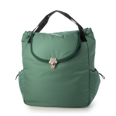 ツモリチサト キャリー tsumori chisato CARRY ネコメタル リュック 手提げ ハンドバッグ 2way （グリーン）