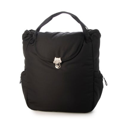 ツモリチサト キャリー tsumori chisato CARRY ネコメタル リュック 手提げ ハンドバッグ 2way （ブラック）