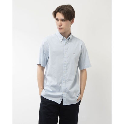トミー ヒルフィガー TOMMY HILFIGER フレックスオックスフォードショートスリーブシャツ （ライトブルー）｜LOCOMALL（ロコンド公式ストア）