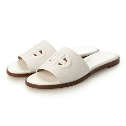 コール ハーン COLE HAAN フリン ロゴ スライド サンダル womens (ホワイト レザー)