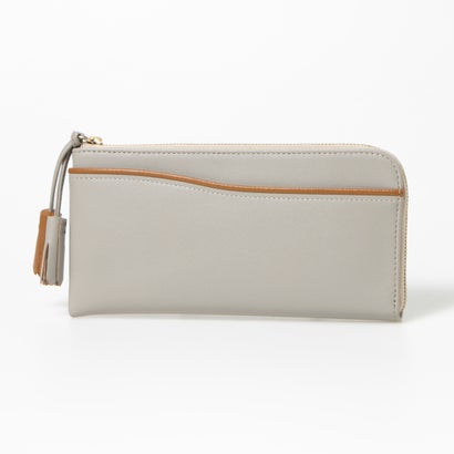 レザーラボラトリー Leather Laboratory 本革L字財布 （ライトグレー）