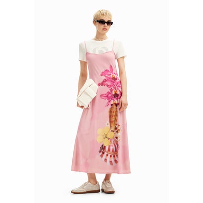 デシグアル Desigual M.Christian Lacroixの貝殻ロングワンピース （ピンク）｜LOCOMALL（ロコンド公式ストア）