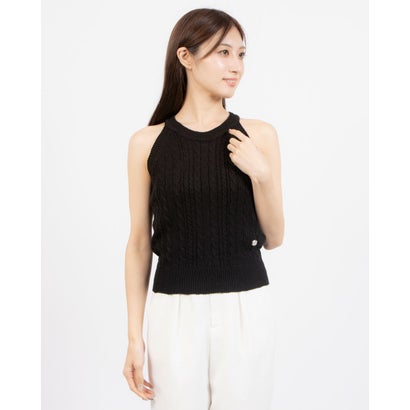 ルエブル LOEUVRE Halter-neck Knit top （BLACK）
