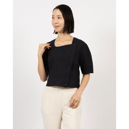 ルエブル LOEUVRE Square Curved-neck Blouse (D/NAVY)|LOCOMALL(ロコンド公式ストア)