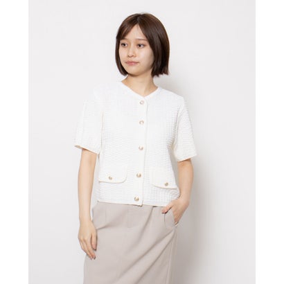 ルエブル LOEUVRE Fancy Knit Jacket (IVORY)|LOCOMALL(ロコンド公式ストア)