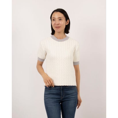 ルエブル LOEUVRE Color Block Knit Pullover (IVORY)|LOCOMALL(ロコンド公式ストア)