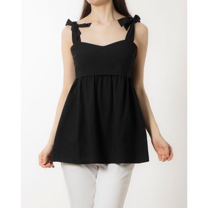 ルエブル LOEUVRE Flared Hem-line Sleeveless Top (BLACK)|LOCOMALL(ロコンド公式ストア)