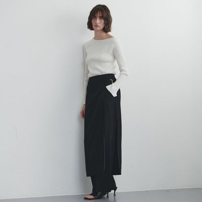ルエブル LOEUVRE Layered Wrap Skirt - Pants （BLACK）
