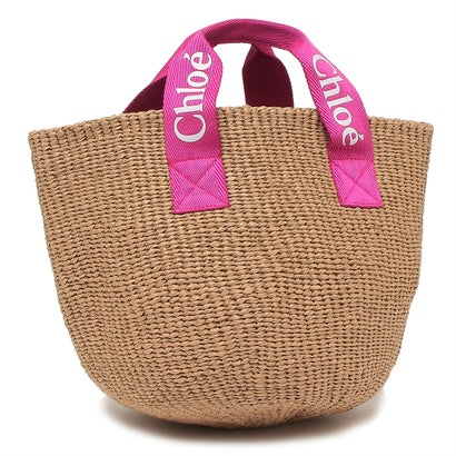 クロエ Chloe かごバッグ ハンドバッグ キッズ ガールズ バスケットバッグ ベージュ ピンク レディース CHLOE C20045 49L （PINK）