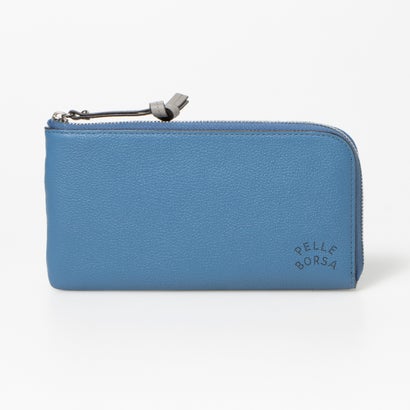 ペレボルサ PELLE BORSA L字ファスナー長財布 （ブルー）