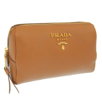プラダ PRADA 合財袋 （赤銅色）