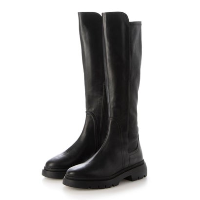 インターショシュール INTER-CHAUSSURES ラウンドトウバックストレッチロングブーツ (ブラック)|LOCOMALL(ロコンド公式ストア)