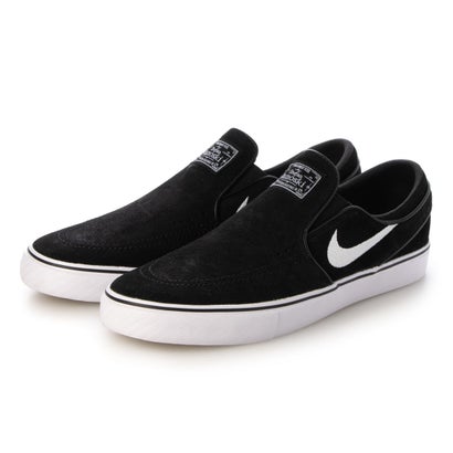 ナイキ NIKE Zoom Stefan Janoski SLIP ステファン ジャノスキー スリッポン 滑るゲーム盤 スケシュー FN5893 （黒いこと×白いこと）