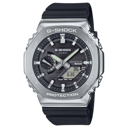 【G-SHOCK】メタルベゼル / スマートフォンリンク＆タフソーラー / GBM-2100-1AJF （ブラック×シルバー）