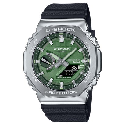 【G-SHOCK】メタルベゼル / スマートフォンリンク＆タフソーラー / GBM-2100A-1A3JF （ブラック×グリーン）