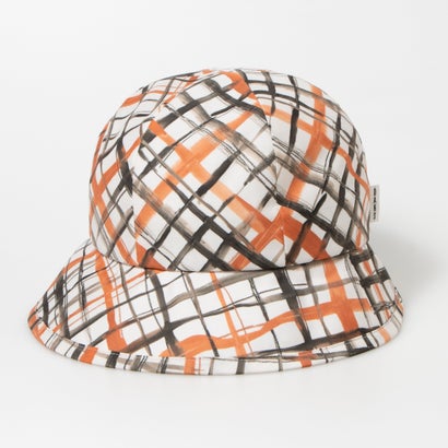 ダックス DAKS 手書きチェック柄のクロッシェハット （BROWN）