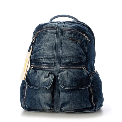 デシグアル Desigual DENIM PRIORI MULTIPOCKET デニムバックパックミディアム （青色）