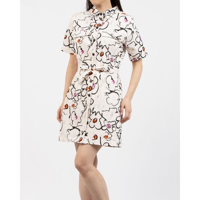 デシグアル Desigual CAMISEROFLOR ワンピースショートスリーブ (ホワイト)|LOCOMALL(ロコンド公式ストア)