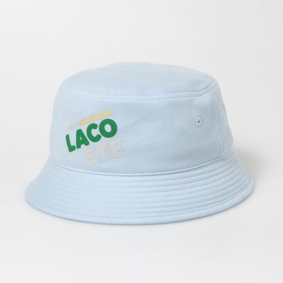ラコステ LACOSTE RETRO LOGO PRINT BUCKET HAT （BLUE）