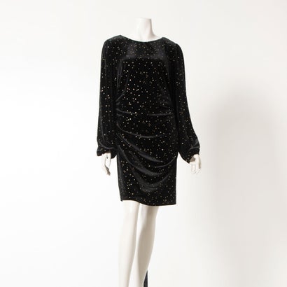 位相角 八つ Phase Eight Adele Velvet Mini Dress （Black）