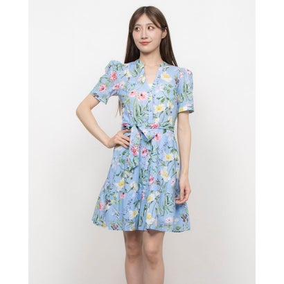 位相角 八つ Phase Eight Velma Floral Dress （Blue）