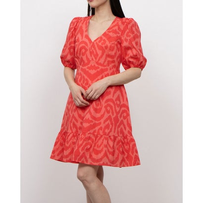 位相角 八つ Phase Eight Krystal Ikat Dress （Pink Red）