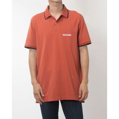 トミー ヒルフィガー TOMMY HILFIGER モノタイプグラフィックレギュラーポロシャツ （レッド）｜LOCOMALL（ロコンド公式ストア）