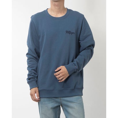 トミー ヒルフィガー TOMMY HILFIGER ヒルフィガーチェーンステッチトレーナー (ブルー)|LOCOMALL(ロコンド公式ストア)