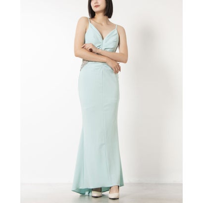 リナシメント RINASCIMENTO ビジューデザインキャミマキシワンピース （Acqua Verde）