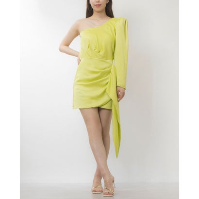 リナシメント RINASCIMENTO ワンショルタックデザインワンピース （Lime）