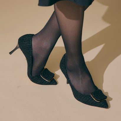 セヴン トゥエルヴ サーティ SEVEN TWELVE THIRTY LovelyWalk スクエアバックルパンプス (ブラックコンビ)