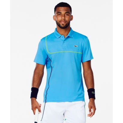 ラコステ LACOSTE アシンメトリーウルトラドライポロシャツ （アクア）
