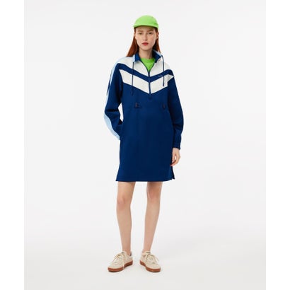 ラコステ LACOSTE トラックジャケットドレス（うす暗い青色）