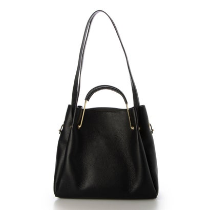【MADE IN ITALY】オウレンティ AULENTTI レザー2wayハンドバッグ （ブラック）