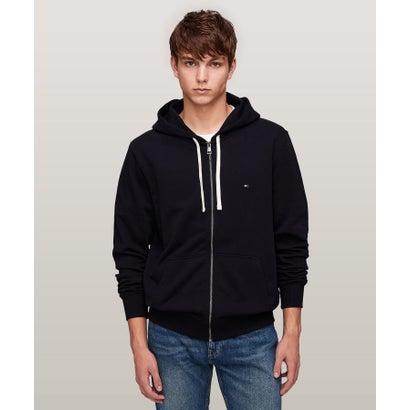 トミー ヒルフィガー TOMMY HILFIGER エッセンシャルテリージップアップパーカー (ネイビー)|LOCOMALL(ロコンド公式ストア)