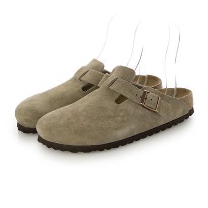 ビルケンシュトック BIRKENSTOCK レディース Boston LEVE ボストン スエード サンダル コンフォート 細身シルエット幅 （ベージュ）