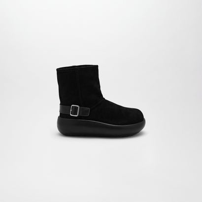 ROMAN LEATHER BOOTS （Black Suede）