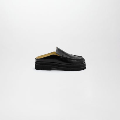 CUCRE LEATHER MULES （Black）
