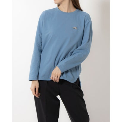 ニューバランス New Balance レディース 長袖Tシャツ ウーブンコンビプルオーバー_ AWT55117 （ブルー） ニューバランス New Balance レディース 長袖Tシャツ ウーブン