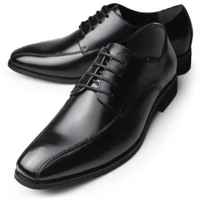 アルフレッド ギャレリア ALFRED GALLERIA ビジネスシューズ メンズ 防水 靴 ビジネス靴 革靴 防滑 グリップソール 柔らかレザー 外羽根 レースアップ スワールモカ （ブラック）