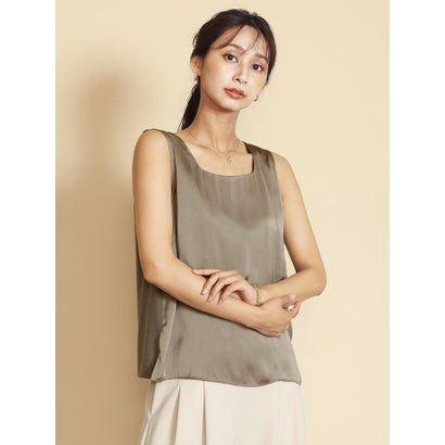 小茴香 FENNEL 真四角のど首異原材料二人組貯蔵タンクいの一番 （モカ） レディースファッション-タンクトップ