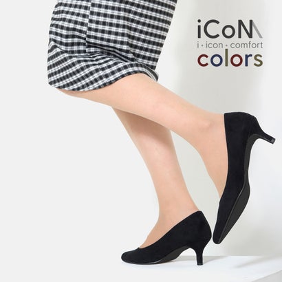 マミアン mamian 【 25AW iCoN COLORS 】5.0cm 痛くなりにくい 美脚ポインテッドトゥスエードカラーパンプス／C57172 （ブラックS）