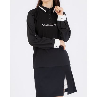 セシルマクビーグリーン CECIL McBEE green ロールアップスリーブPOLO （BK） 8,932円