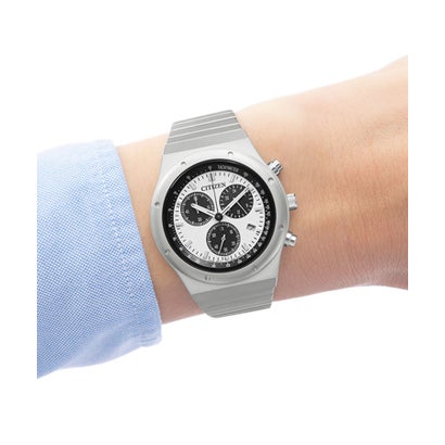 シチズンレコード盤付け札 CITIZEN COLLECTION RECORD LABEL RECORD LABEL エコ・運転 1984 chronograph 一種独特店取りまわし模範例 白いこと （白いこと）