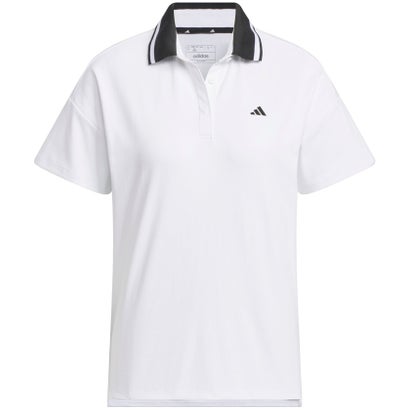 アディダス adidas adidas アディダス ゴルフ ボックスシルエット ミニピケポロ レディース トップス ポ （ホワイト）