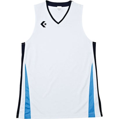 コンバース CONVERSE CONVERSE コンバース バスケット メンズゲームシャツ CB281701 1129 （ホワイト/ネイビー）