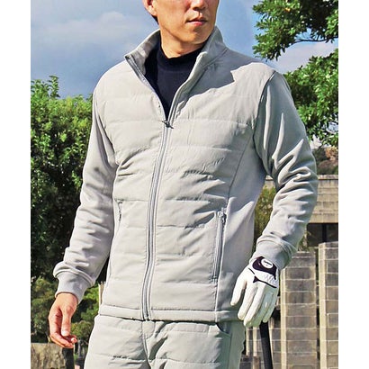 トップイズム TopIsm ゴルフジャケット メンズ ゴルフウェア ダウンジャケット 暖か裏起毛ボアフリース アウター ブルゾン ストレッチ ジャージ スタンド パーカー ジップアップ スポーツウ
