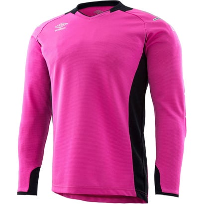 アンブロ umbro UMBRO アンブロ サッカー ジュニア用長袖GKシャツ Tシャツ トップス 長そで 吸汗速乾 （Sピンク）